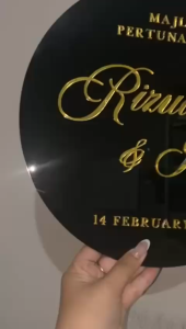 [SG] Personalised Customised 3D Acrylic Pop-Out Sign Wedding Welcome Sign Wall Sign Event Signage