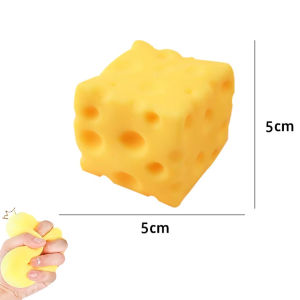1/4Pcs Fruit Squishy- Cheese SquishyStrawberry Peanut Squeeze ToysFruit Shape for Stress ReliefGift for Party Supplies