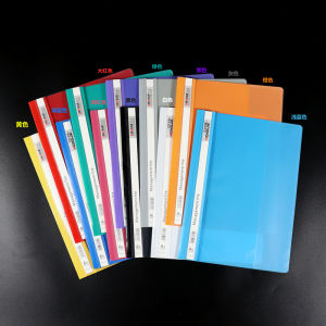LW320 Hong Kong Style A4 Plastic File Folder Double Hole Punch Document Holder Office Stationery for Contracts And Exams 12 ชิ้น