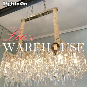 Lampu Gantung LUXURY ISLAND GOLD CURVE CRYSTAL chandelier