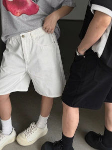 Quần Short Denim Nam Cleanfit Màu Trắng Phong Cách Mỹ Mùa Hè Mới Quần Thể Thao Thường Ngày Năm Điểm Quần Dài Nửa