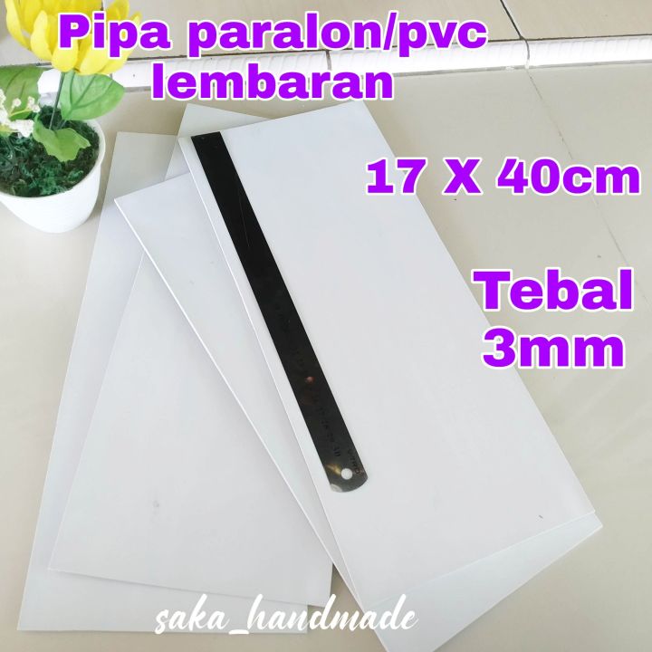 PIPA PARALON/PVC LEMBARAN (17cm X 40cm) TEBAL 3mm