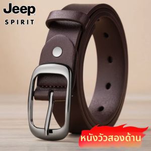Jeep | Cowhide Womens Leather Belt Pin Buckle Wide