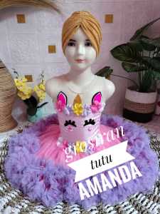 gaun anak / dress anak / gaun tema unicorn