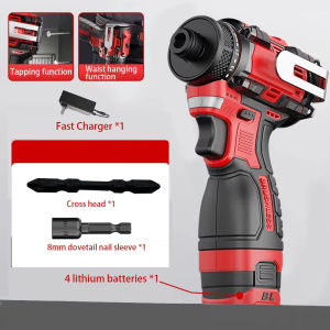 New 18V 80N.m Brushless Cordless Electric Drill Power Tool - Li-ion Battery Knockable Screwdriver Multi-Function Driller