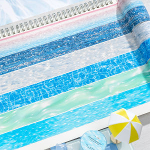 Gimue | Shimmering Water Wave Scene Tape for DIY Journal Decoration