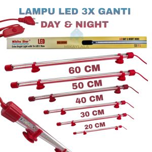 Lampu Led Day & Night Nikita Star 3X Ganti Warna Aquarium 20 cm - 70 cm