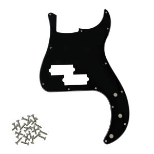 PHRILAM Bass Pickguard Bass 4 Strings Guitar Scratch Plate 13 Holes for PB Bass Without Truss Rod Hole Style