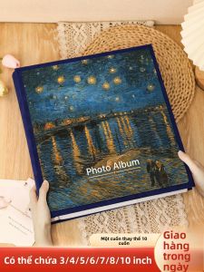 Album Ảnh Lưu Niệm Dung Lượng Lớn Album Lưu Trữ Ảnh Gia Đình 6 Inch Album Ảnh 7 Tấm Phong Cách Cổ Điển Album Lưu Trữ Ảnh