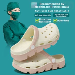 RUNROU | Surgical Slip Resistant Odor Prevention Summer Breathable 2026 New Design Open-Toe Shoes