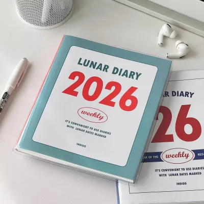 2026 Schedule Book Student Monthly Weekly Plans Korean Notebook Journal Notebook Diary Planner Stationery Student Supplies