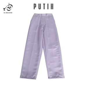 Celana seragam sekolah putih pinggang karet