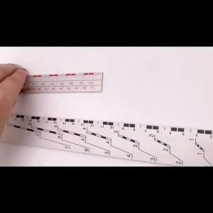 Paint Mixing Ruler Car Paint Measuring Calibration Scale Aluminum Mixing Ruler Dipstick Pembaris Ukur Cat Kereta 调漆尺 调漆