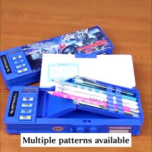 Bumblebee Transformers Pencil Case For Kids Boys Girl With Password Lock Magnetic Pencilcase School