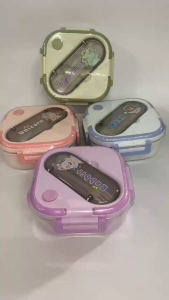 Cute pastel lunch box for kids | leakproof & school-ready
