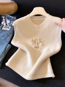 QINGNAER | Youthful Warm Style Large Size Knit Vest