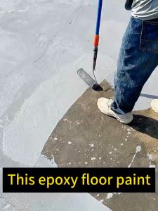 【No cracking in the sun】5 in 1 Water-Based Epoxy Flooring Paint Import Epoxy Floor Paint Cement Floor Paint Non-slip Wear and Waterproof Epoxy Floor Coating Renovation Anti-cracking dust-proof epoxy paint for flooring Suitable For Outdoor Indoor