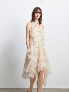 Vero Moda | Floral Ruffle and Lace Dress