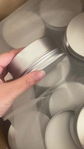5/10pcs 5-250ml Round Empty Aluminum Tin Jars with Screw Lids - Airtight Metal Containers for DIY Cosmetics Creams Balms