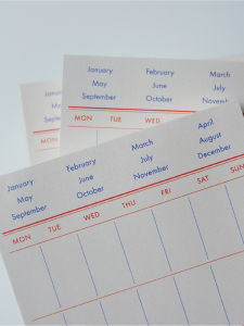 FRUIT FRIES Tách Được Lịch Tháng Lịch Tuần Học Hành Văn Phòng Chuẩn Bị Công Việc Ghi Chú Sổ Tay Đơn Giản Không Thể Dán