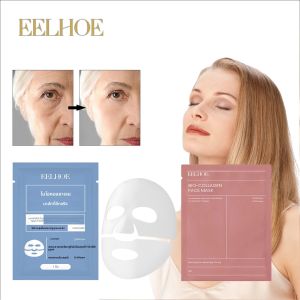 EELHOE Bio Collagen Real Deep Mask หดรูขุมขน Deep Hydrating Overnight Face Mask Moisturizing Refreshing Brightening Skin Care