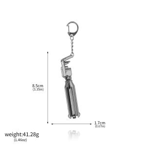 Game BLACK ROCK SHOOTER Keychain for Women Men DEAD MASTER Black Rock Cannon Pendants Keyring Backpack Accessories Gifts