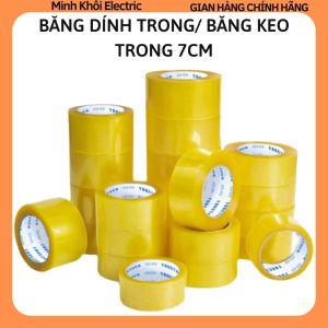 băng keo trong suốt 7cm Yard siêu dính dán thùng đóng gói băng dính