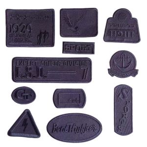 5PCS11PCS/Black Applique Fabric Badge Stick On PatchLetter ClubSports Embroidery Self Adhesive Patches For ClothingJacket