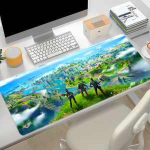 Bandai | XXL Gaming Mouse Pad Stitched Edge Non-Slip Rubber Desk Mat F-Fortnite Anime Large Keyboard Mousepad for PC Laptop Gamer Office