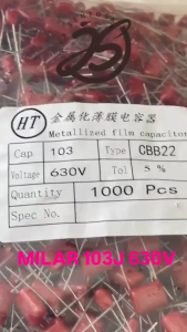 Kapasitor Mylar 630V: 10 Buah & 1000 Buah Untuk UPS & Stabilizer