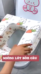 Combo 3-Miếng Lót Bồn Cầu Chất Liệu Eva Mềm Mại Chống Thấm Nước Tiện Lợi Cho Mùa Đông 👍