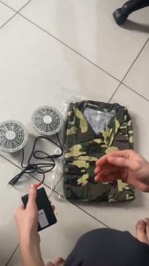 Áo điều hòa Nhật Bản Áo quạt gió nam nữ siêu mát chạy liên tục 12-15 tiếng chống nóng [ Bảo hành 12 tháng