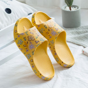 Viburn Ladies Slippers 2025 New Summer Indoor Home Floral Print Silent Soft Bottom Outdoor Wear Resistant Cool Slippers