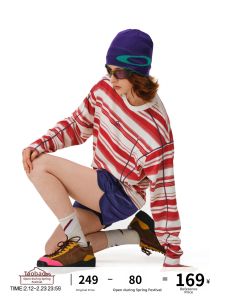 FPA | Color-block Striped Sporty Round-neck T-shirt