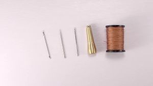 Leather Sewing Kit DIY Leather Sewing Awl Needle With Copper Handle Set Leather Canvas Tent Shoes Repairing Tool W/Nylon Thread