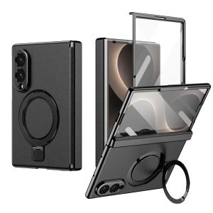 szhaiyu | Case for Samsung Galaxy Z Fold 8 Ultra Fold 8 7 6 5 4 Magnetic Hinge Protection with Screen Protector Rotate Ring Holder Cover