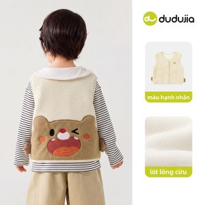 DUDUJIA | Áo Gile Không Tay Cho Bé Mặc Ngoài