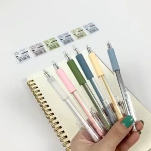 6PCS / SET PEN GEL MEKANIK PULPEN GEL MEKANIK LUCU / PULPEN AESTHETIC
