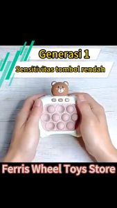 Mainan Pop It Elektronik Anak Generasi 3 - Tekan Mesin Permainan Gelembung Dorong