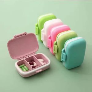 Portable 1 Day 3 Times Small Item Case Supplement Case Travel Habit Medicine Box Prevent Forgetting Medication Cute Compact
