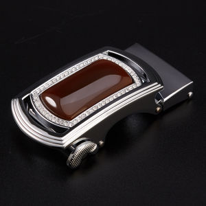 หัวเข็มขัดสแตนเลสสตีลอัตโนมัติ หัวเข็มขัดหนังสำหรับผู้ชายแบบอเนกประสงค์ เครื่องประดับแฟชั่น หัวเข็มขัดสีทองประดับเพชร หัวเข็มขัดลายมังกร