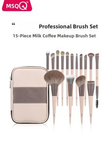 MSQ | Makeup Brush Set For Powder Contour Eyeshadow 15 Pieces