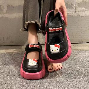 ZEEMIN Halloween Christmas Kawaii Anime Hello Kitty Summer Women's Slippers: Baotou Comfort & Versatility