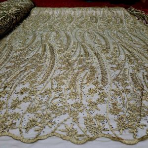 Bahan Kain Tille Trans Premium/ Bahan Kebaya Full payet Diamond