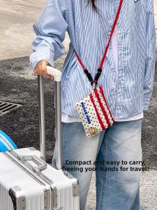 Delicate Lightweight Travel Passport ID Card Holder Cute Personal Document Storage Bag Ladies Wallet for Overseas Trips