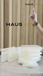 HAUS LIFE (ซื้อ10 แถม 2) กล่องรองเท้า ฝาสไลด์หน้า