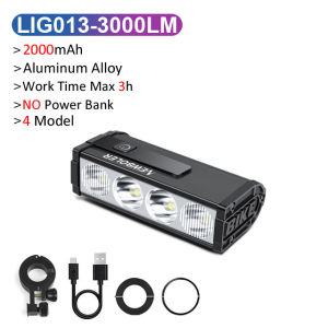 NEWBOLER Bicycle Light Front 2000mAh Bike Light  3000Lumen Waterproof Flashlight USB Charging MTB Road Cycling Lamp Accessories