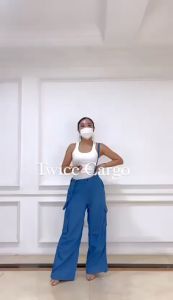 CELANA PANJANG WANITA TWICE CARGO OVERALL - SYS CLOTHIER