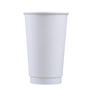Thickened Double Layer White Paper Cup Heat Insulation Disposable Coffee Cup for Takeaway Milk Tea Cup Packaging Cup