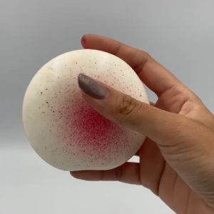 TAIYO Squishy Hachimi Cookies & Cream Strawberry: Mainan Medium Size Stress Relief